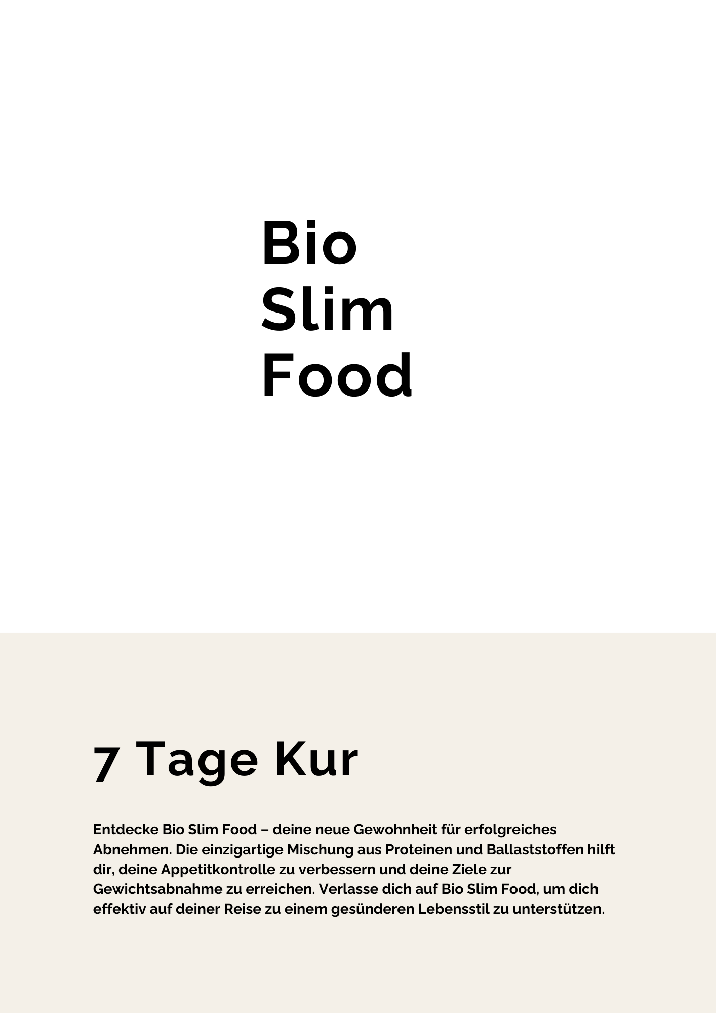 Bio Slim Food - 7 Tage Kur