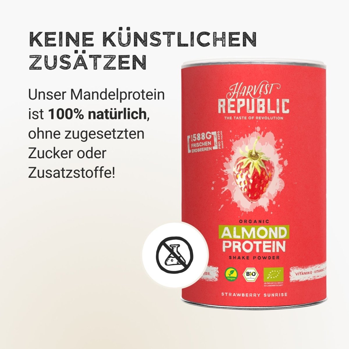 Almond Protein - Strawberry - Harvest Republic
