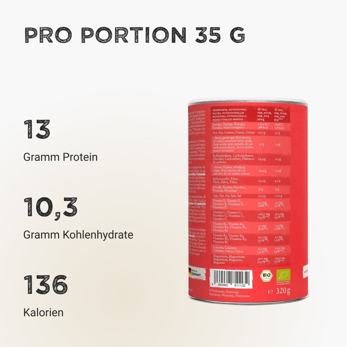 Almond Protein - Strawberry - Harvest Republic