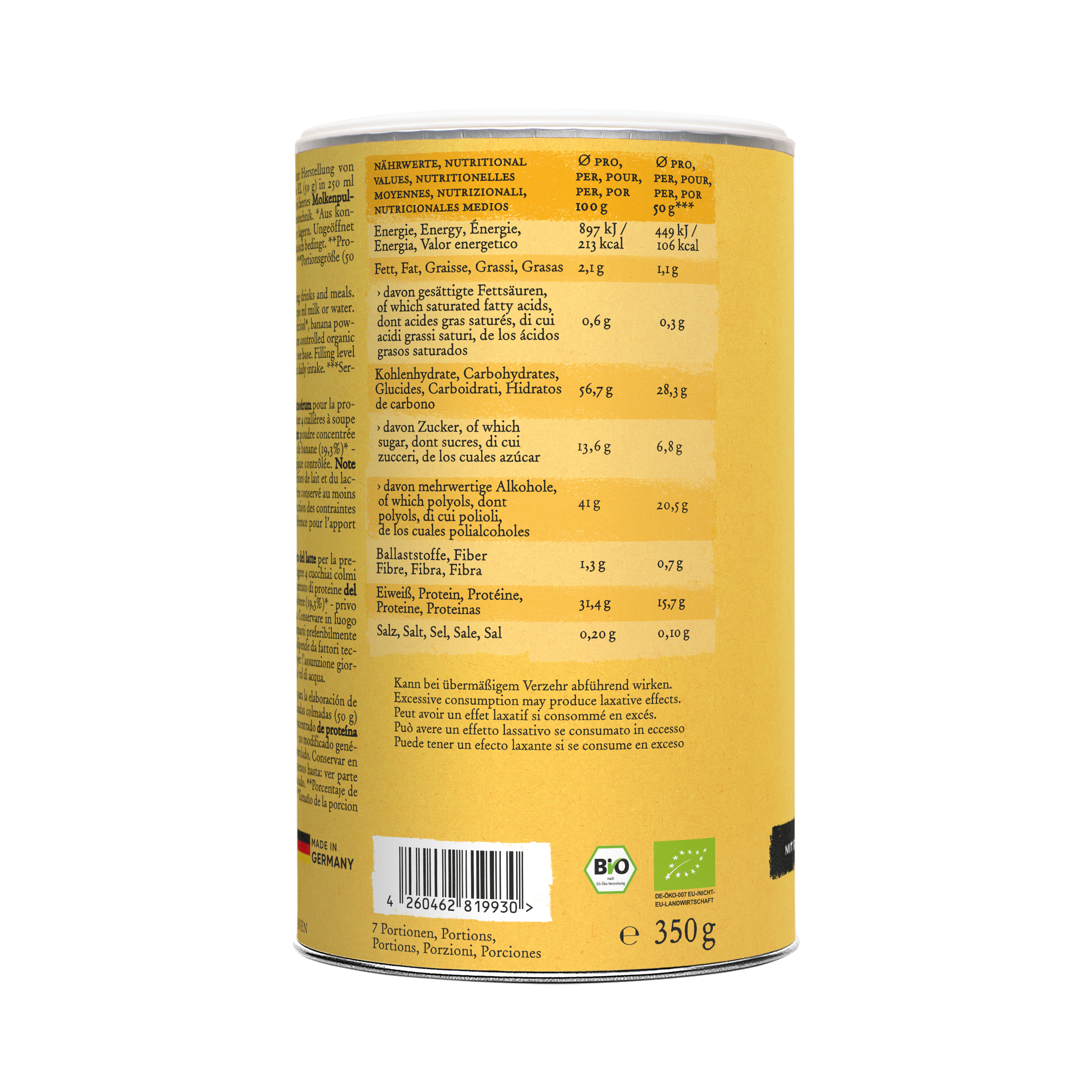 Whey Protein - NO ADDED SUGAR - Banana - Harvest Republic