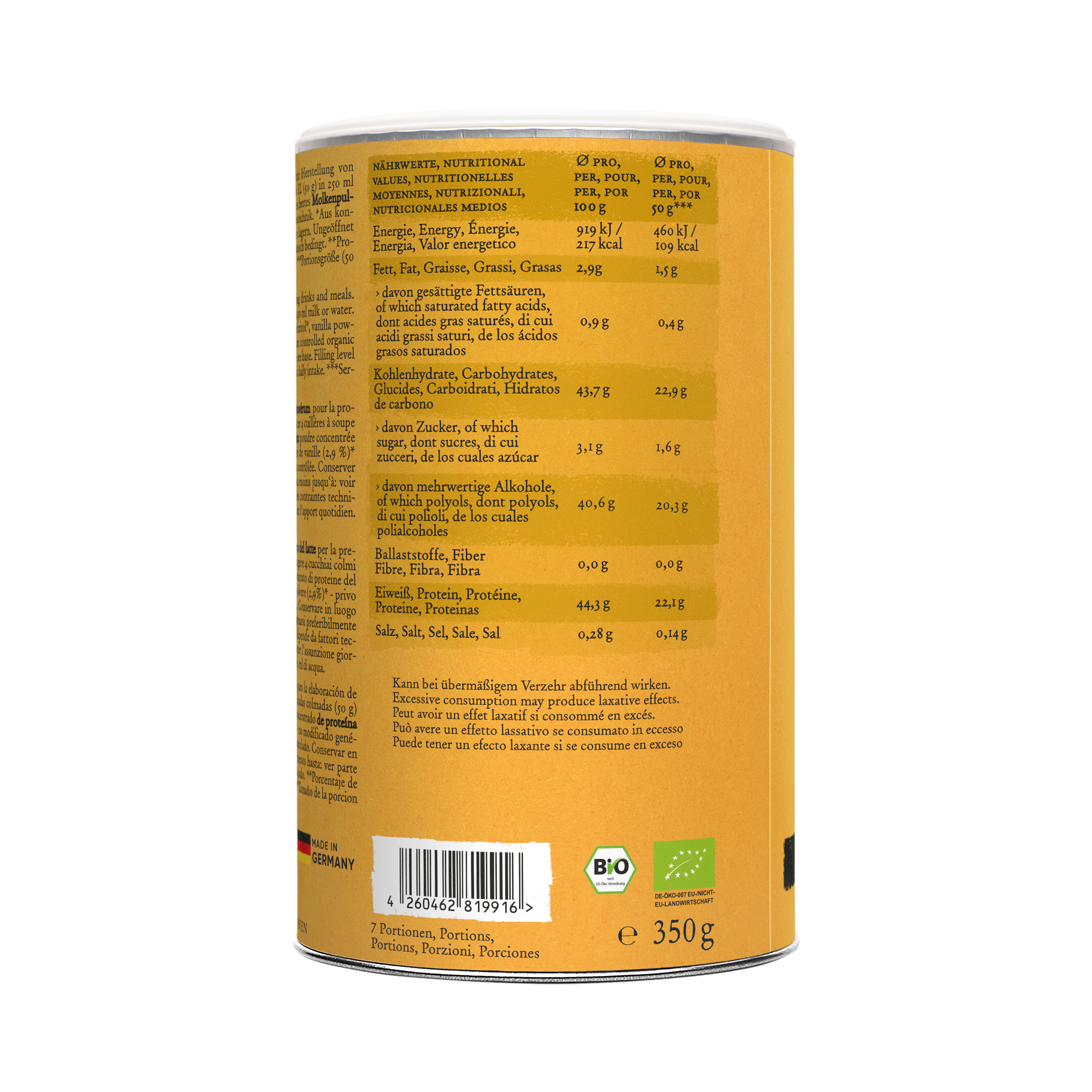 Whey Protein - NO ADDED SUGAR - Vanilla - Harvest Republic