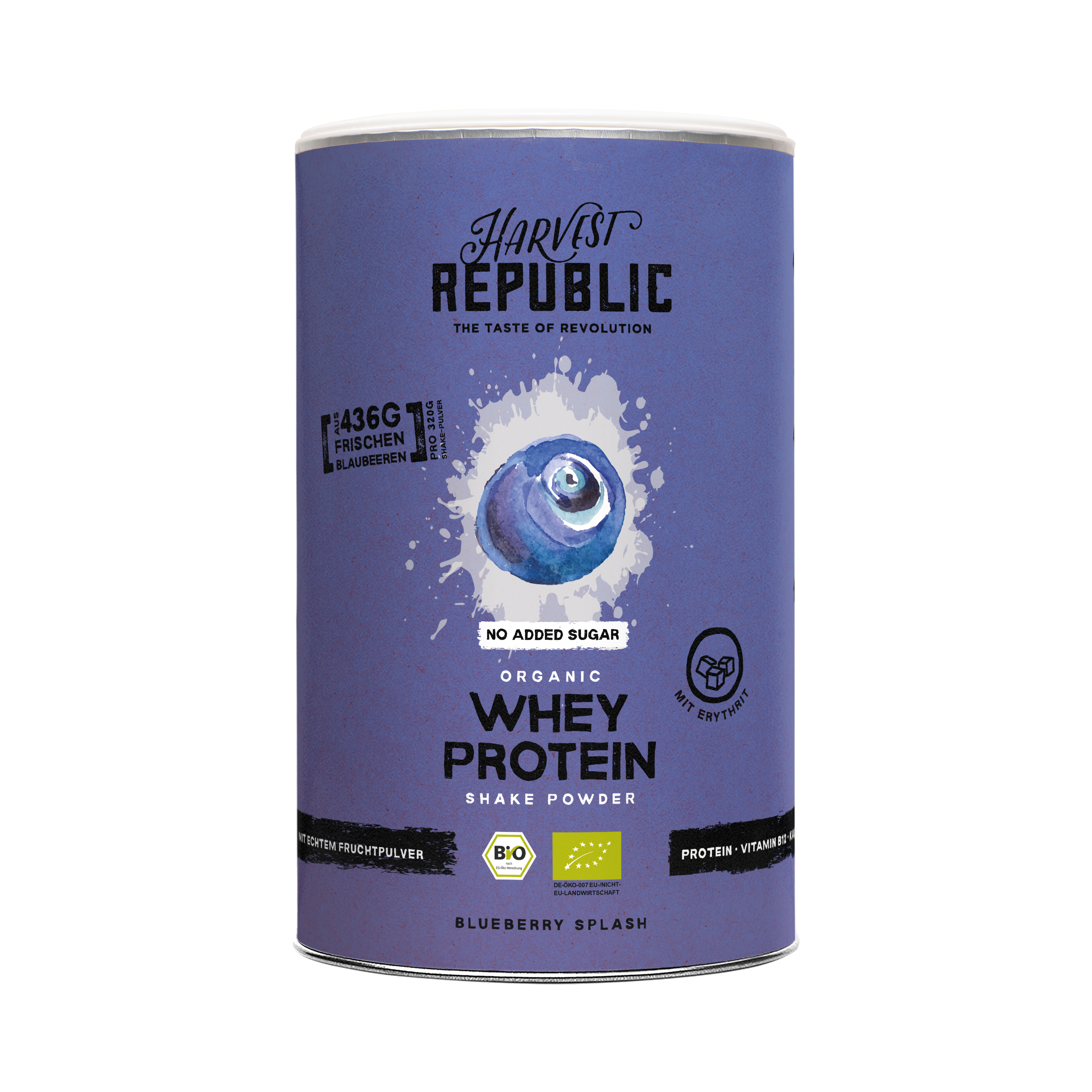 Whey Protein - NO ADDED SUGAR - Wild Blueberry - Harvest Republic