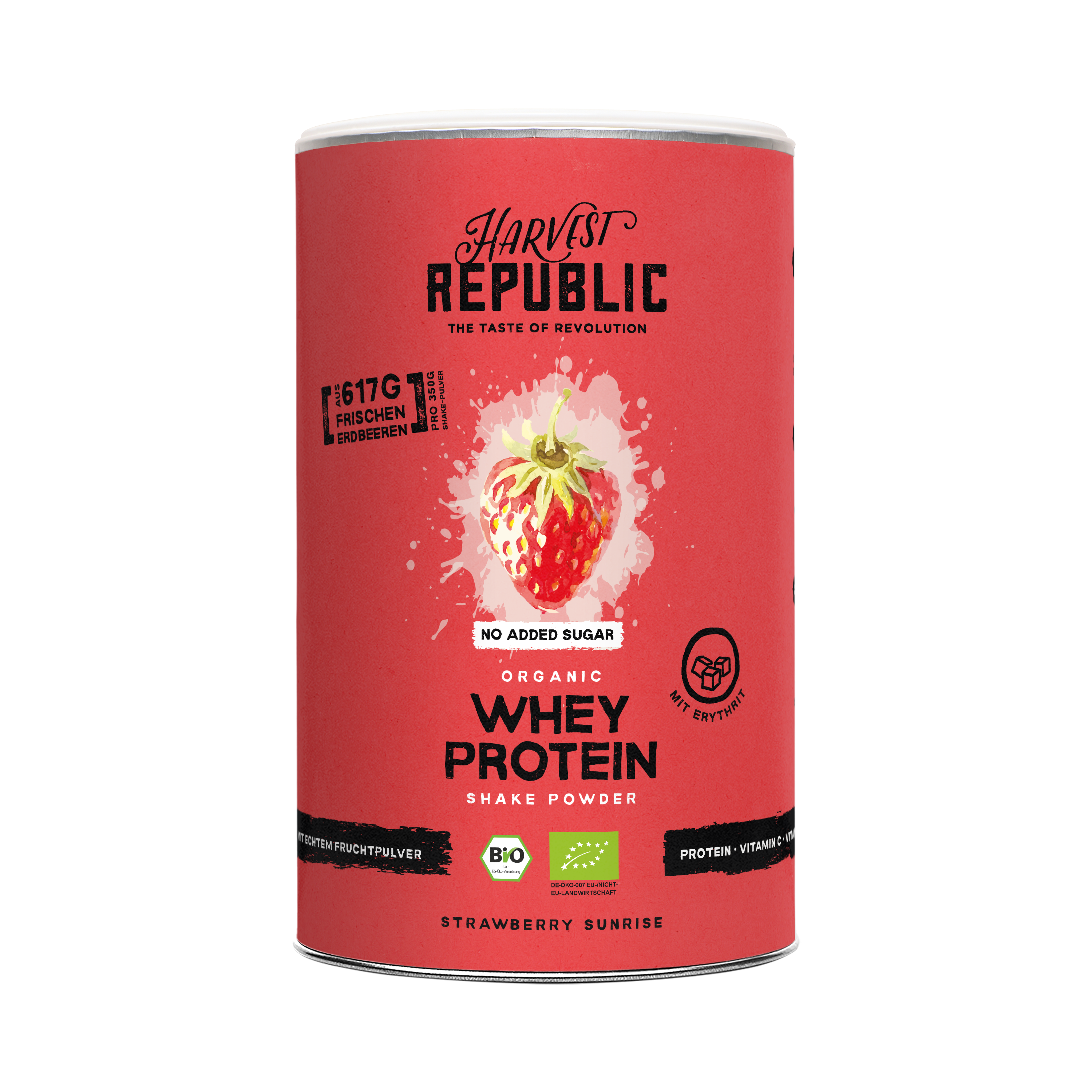 Whey Protein - NO ADDED SUGAR - Strawberry - Harvest Republic