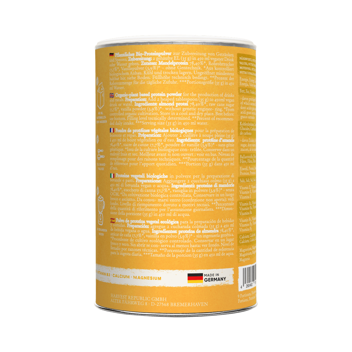 Almond Protein - Vanilla - Harvest Republic