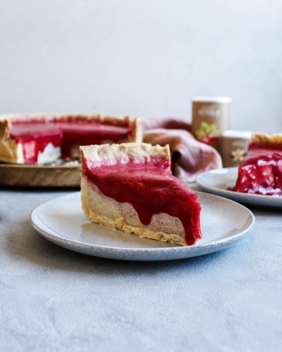 Erdbeer Grieß Käsekuchen