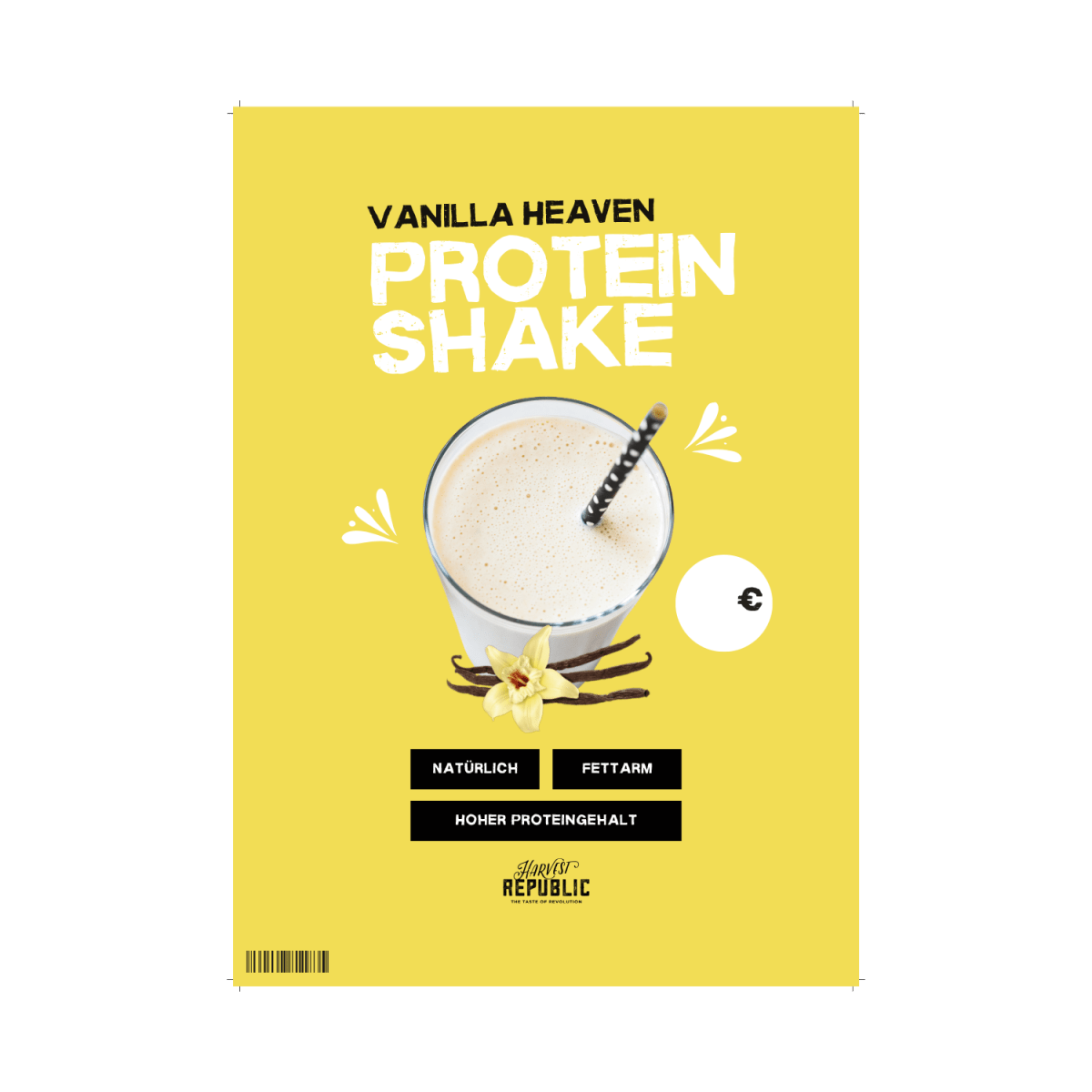 A3 Plakat - Shake des Monats - Vanilla Heaven - Harvest Republic