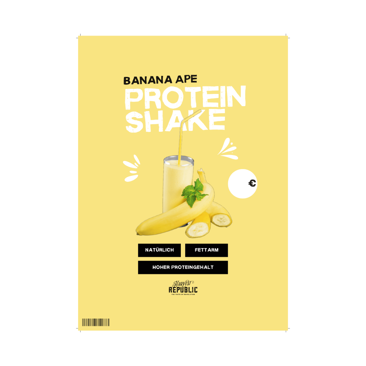 A3 Plakat - Shake des Monats - Banana Ape - Harvest Republic