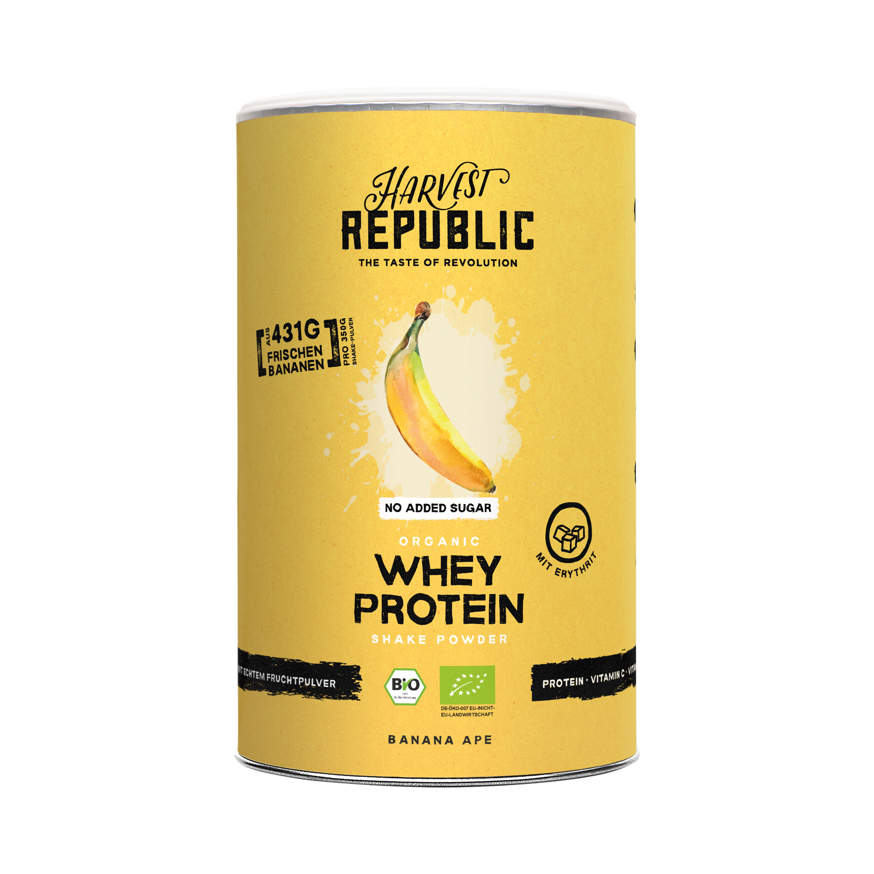 Whey Protein - NO ADDED SUGAR - Banana - Harvest Republic